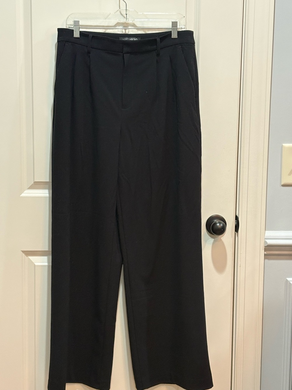 LOFT Versa black trousers